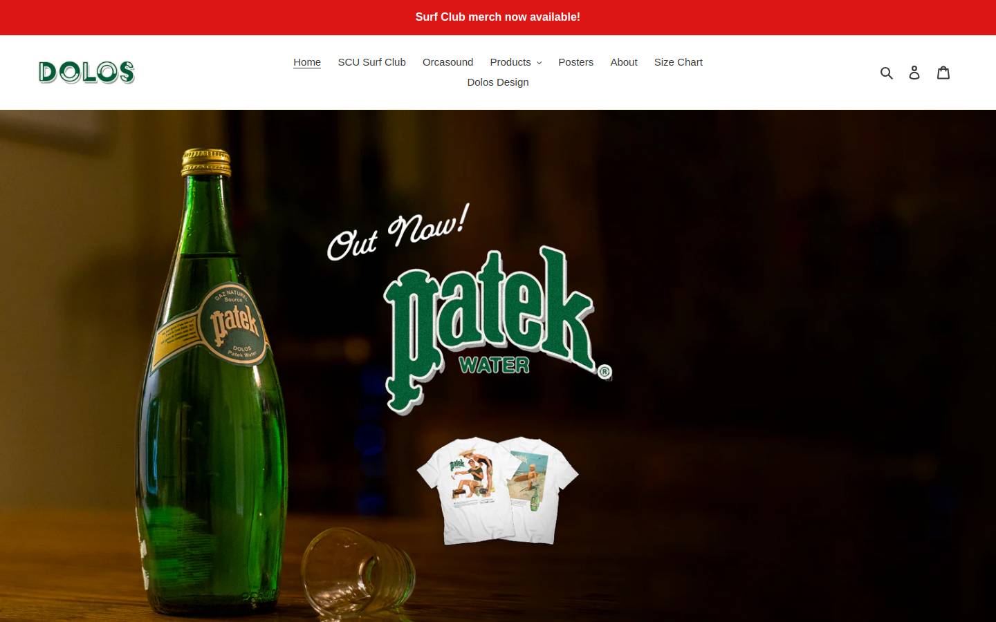 dolosclothing.com homepage screenshot