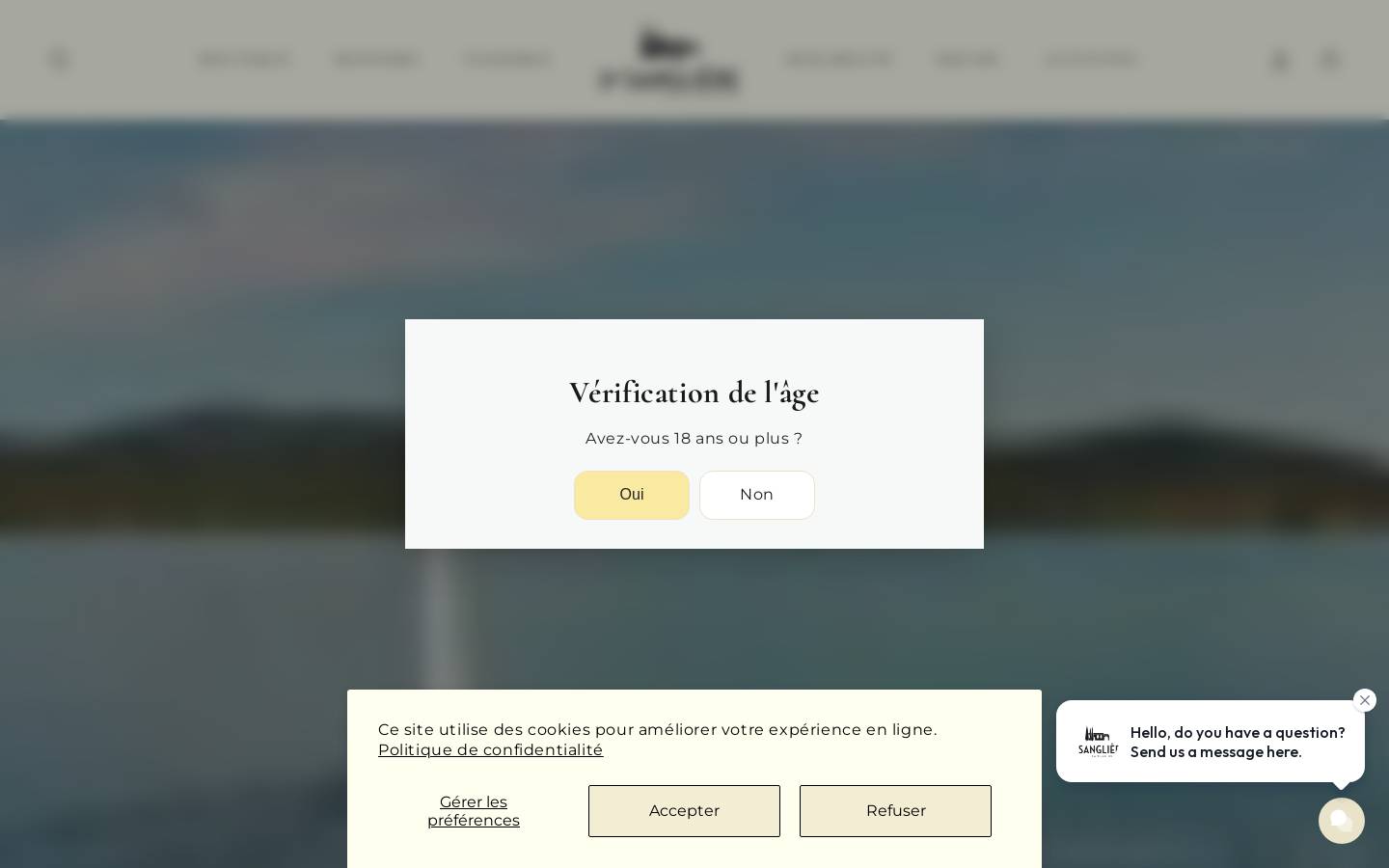 domaine-sangliere.com homepage screenshot
