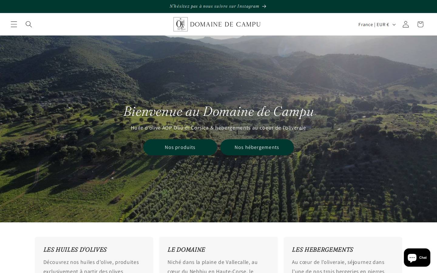 domainedecampu.com homepage screenshot