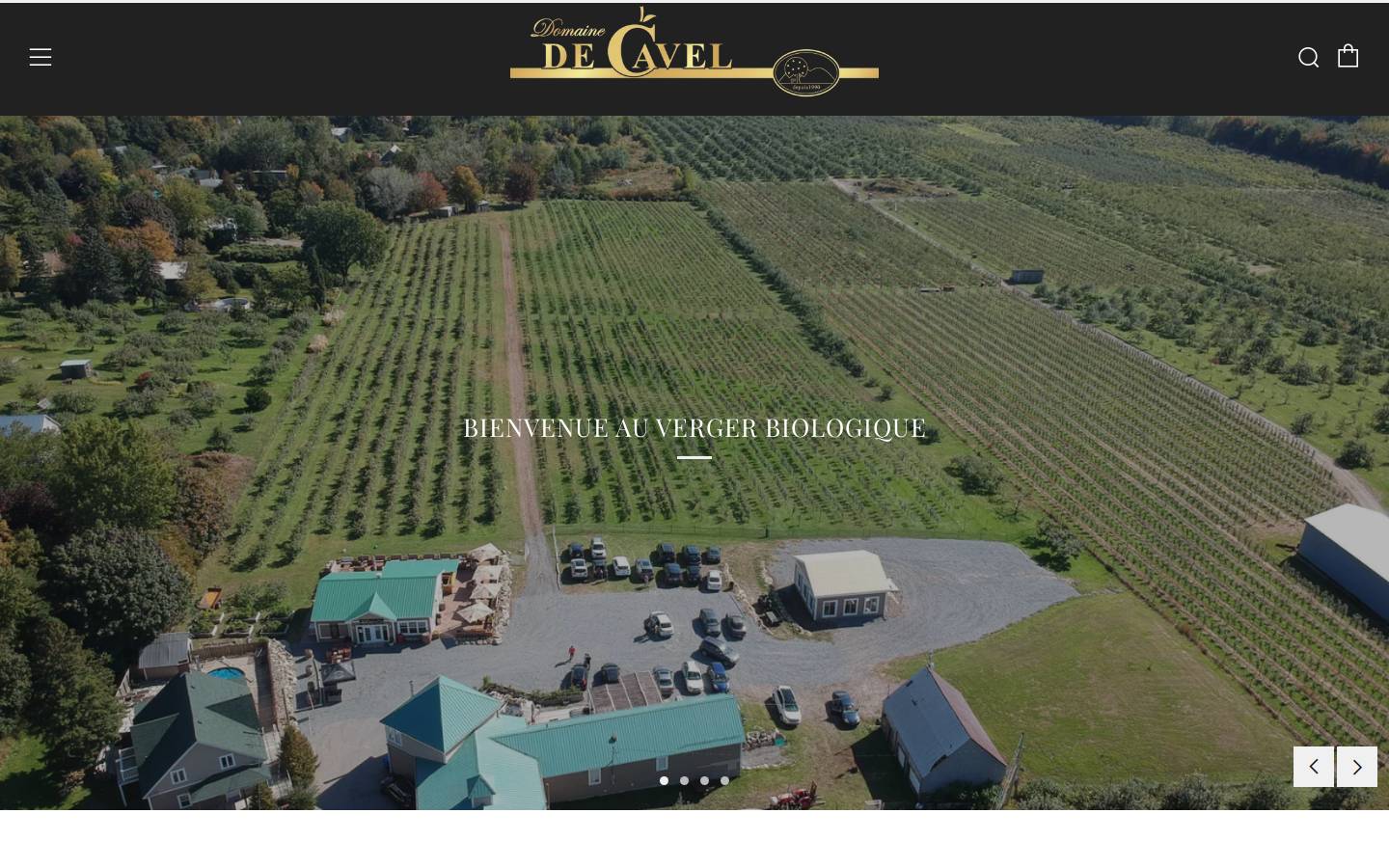 domainedecavel.ca homepage screenshot
