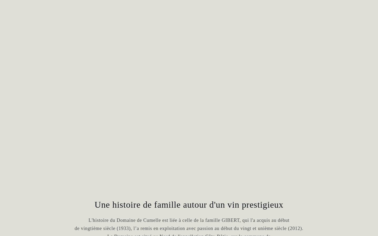 domainedecumelle.fr homepage screenshot