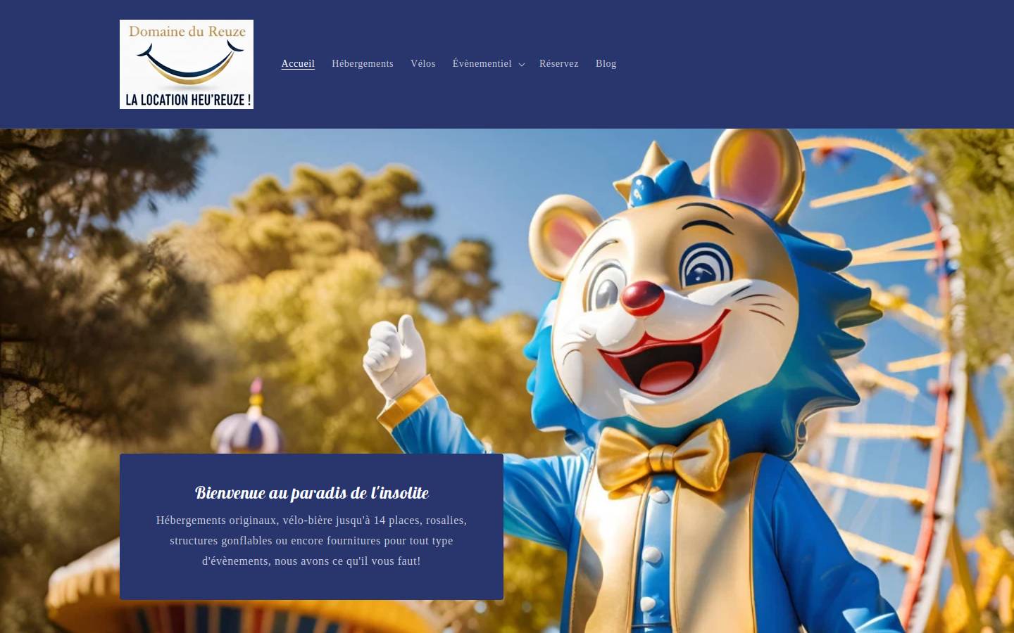domainedureuze.com homepage screenshot