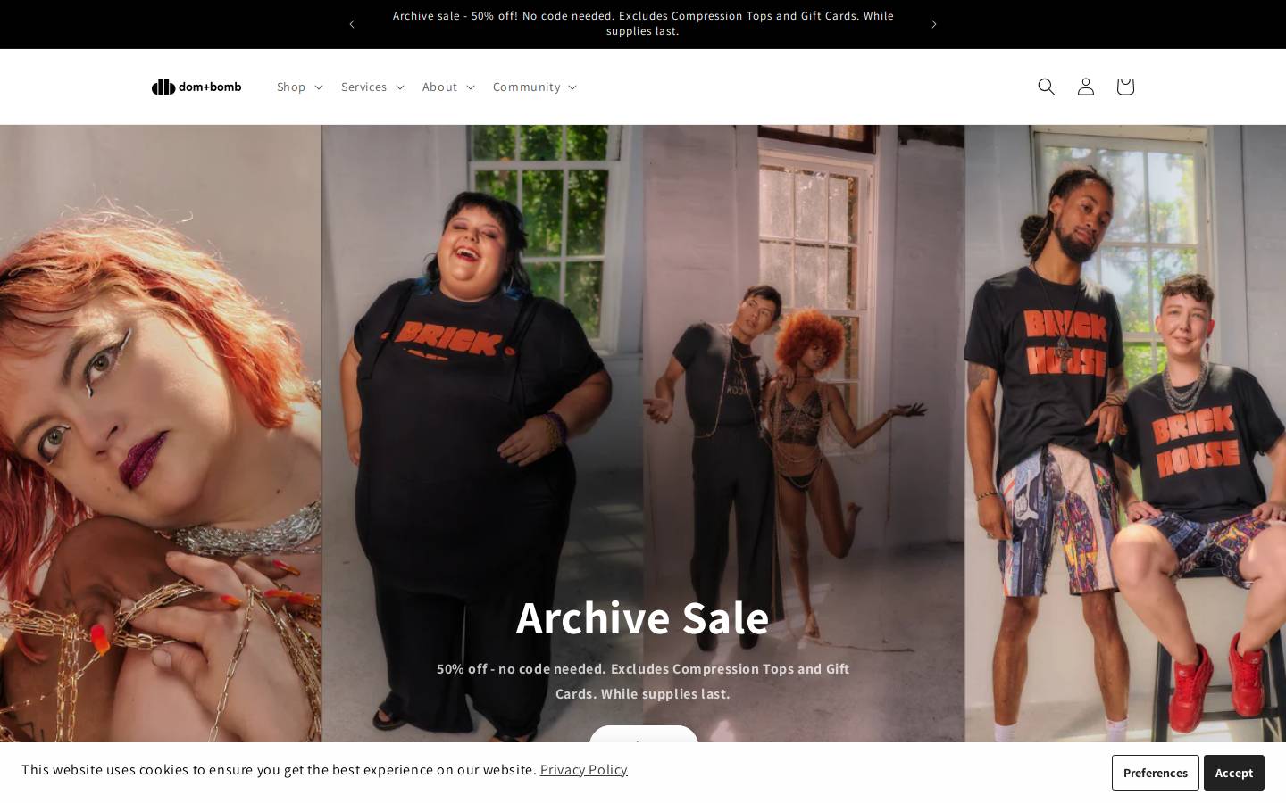 domandbomb.com homepage screenshot