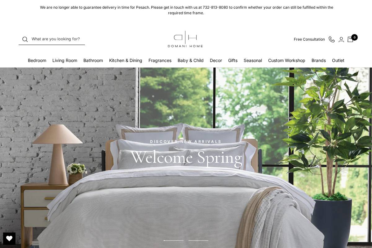 domanihome.com homepage screenshot