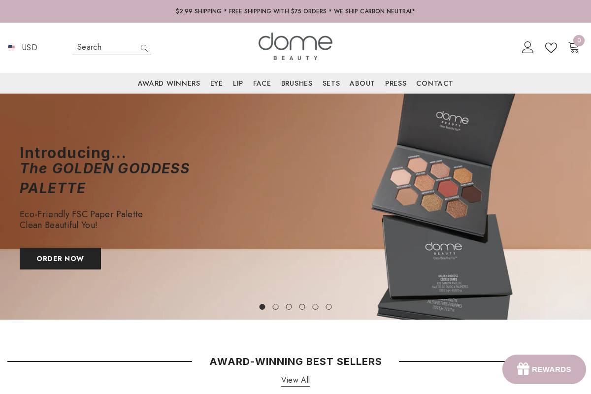 domebeauty.com homepage screenshot