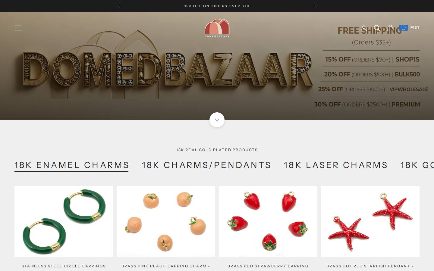 domedbazaar.com homepage screenshot