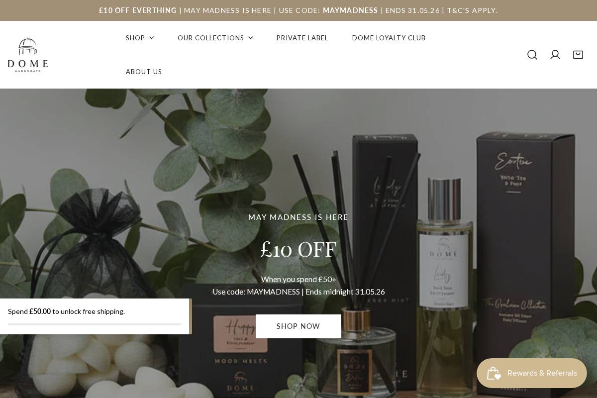 domeluxury.com homepage screenshot