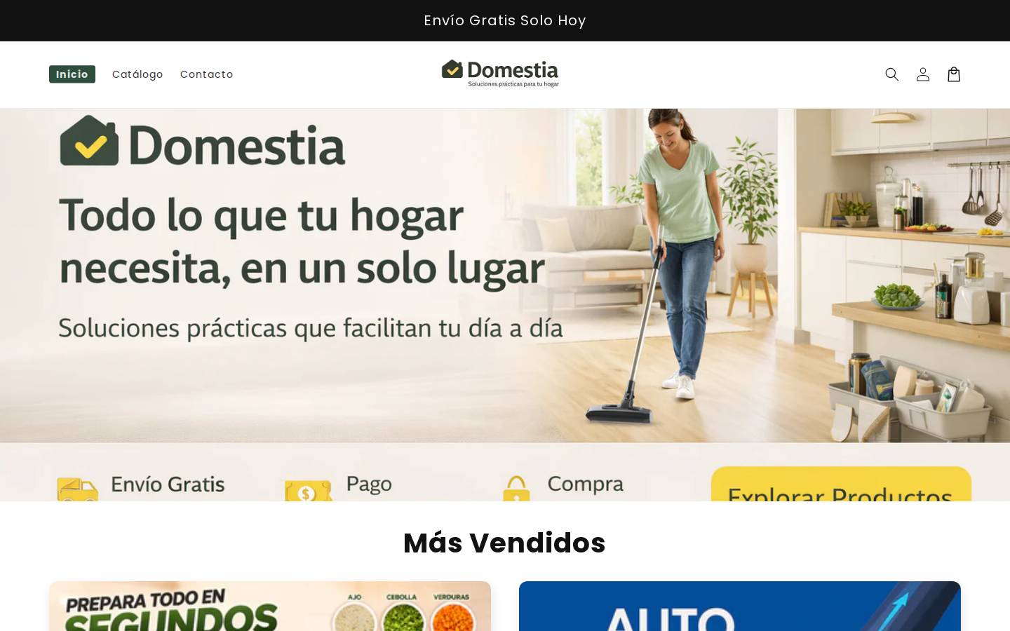 domestia.shop homepage screenshot