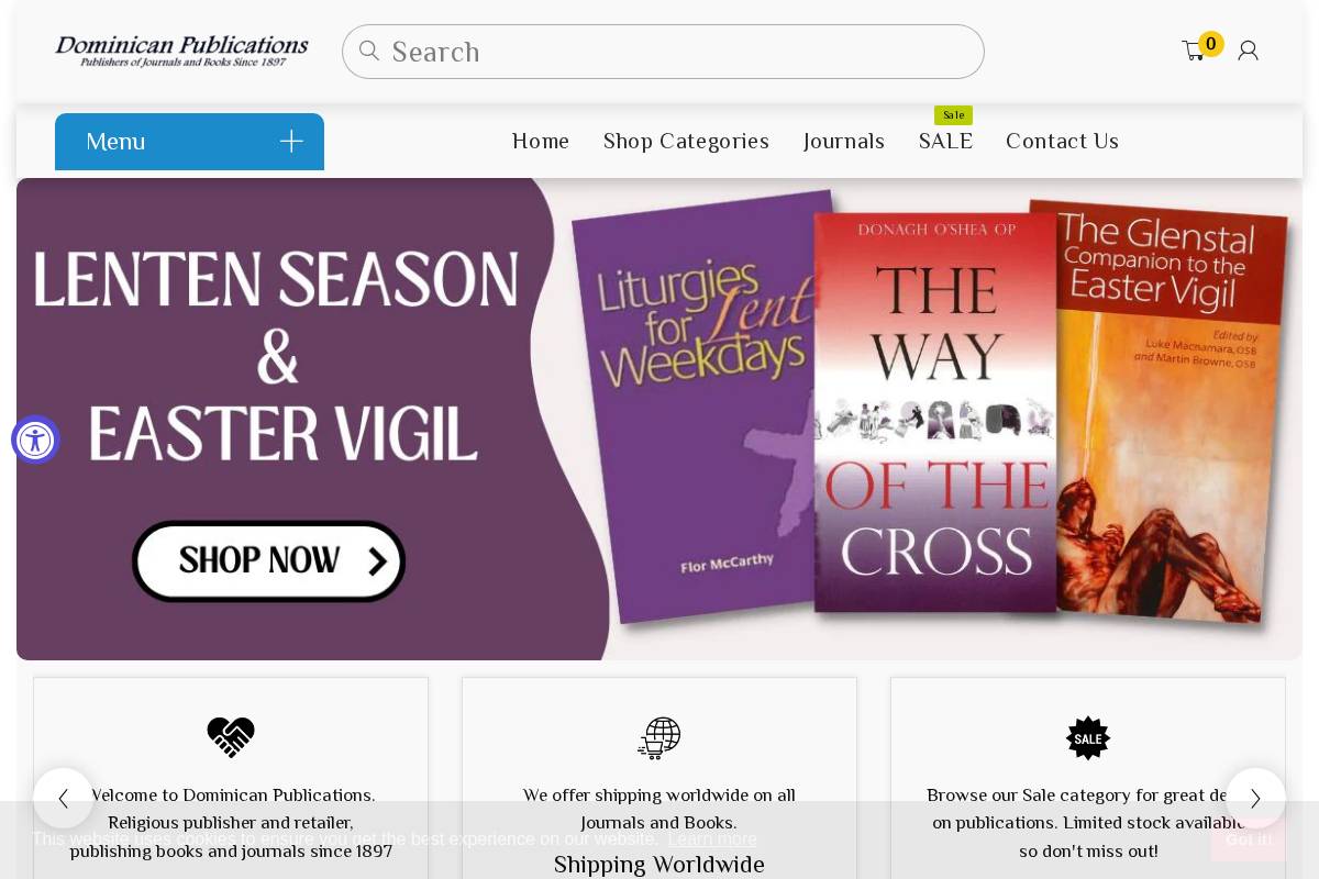 dominicanpublications.com homepage screenshot