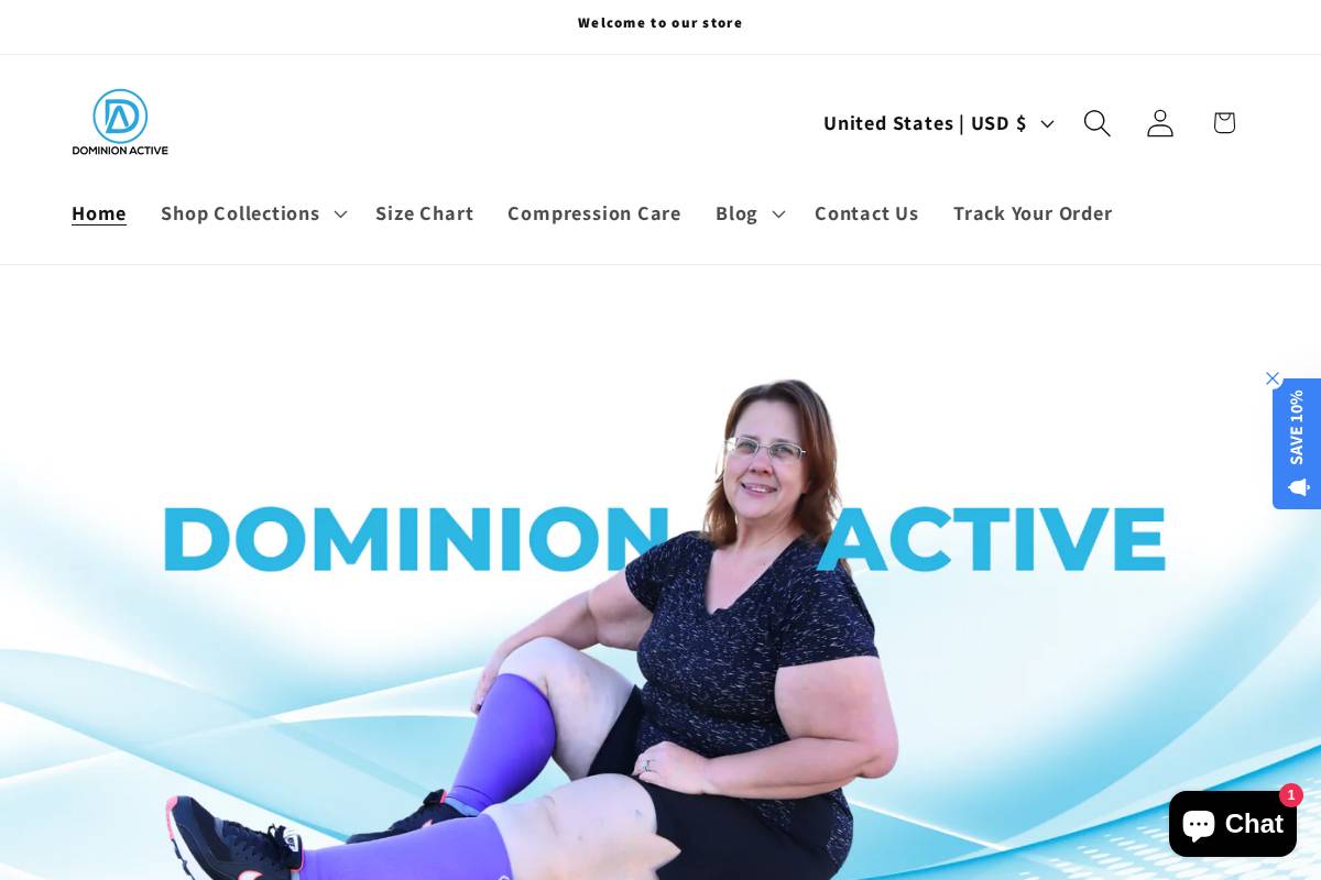 dominionactive.com homepage screenshot
