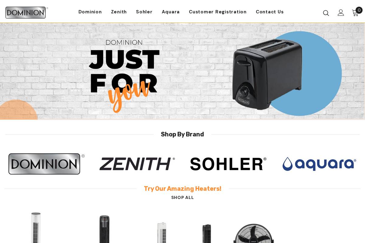 dominionus.com homepage screenshot