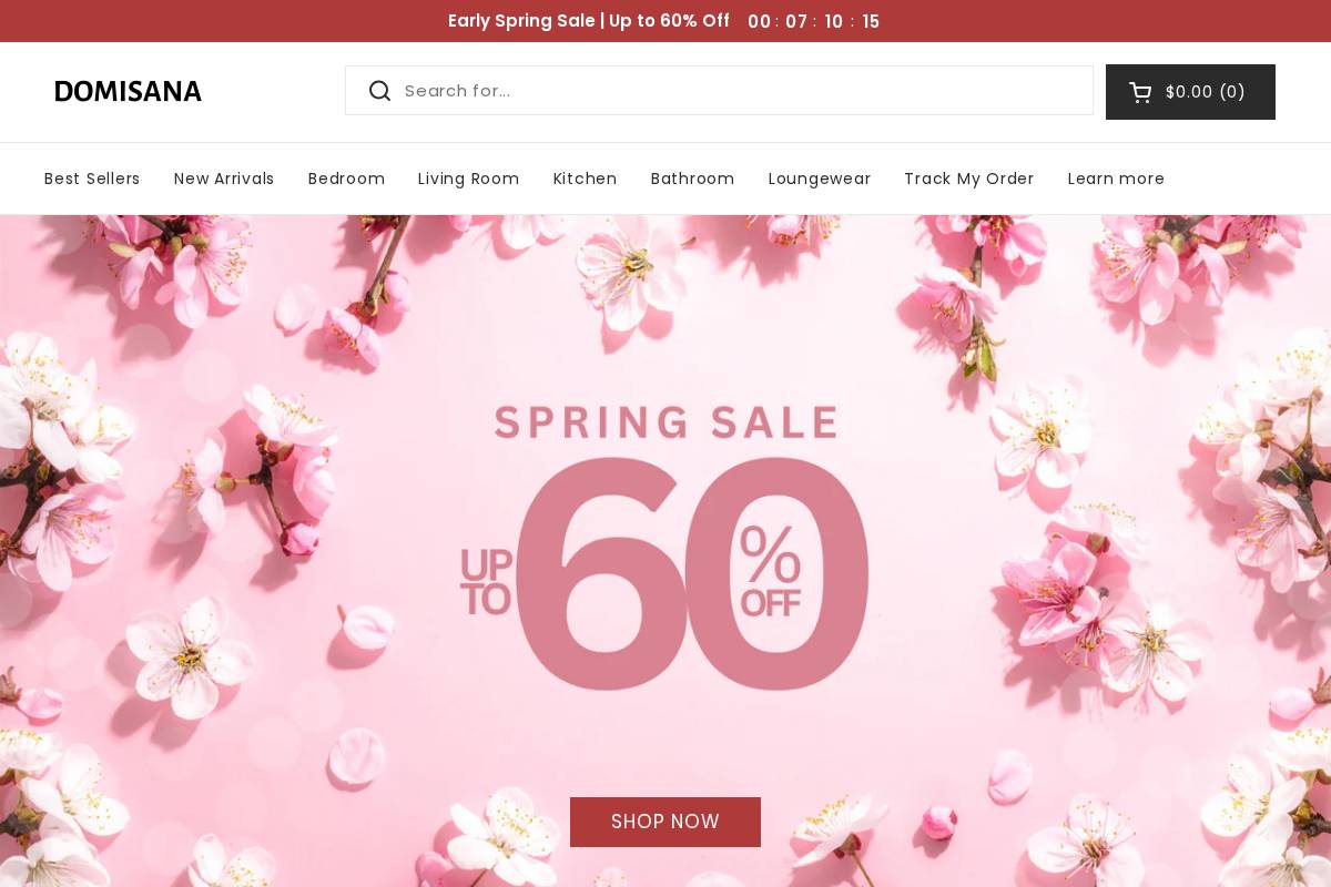 Domisana homepage screenshot