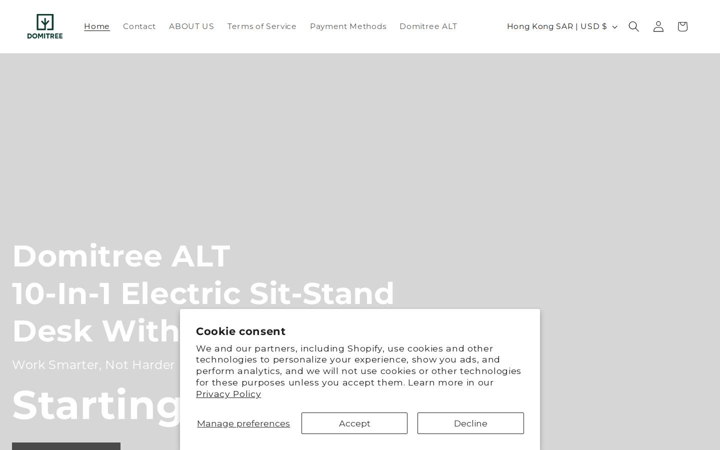domitree.com homepage screenshot