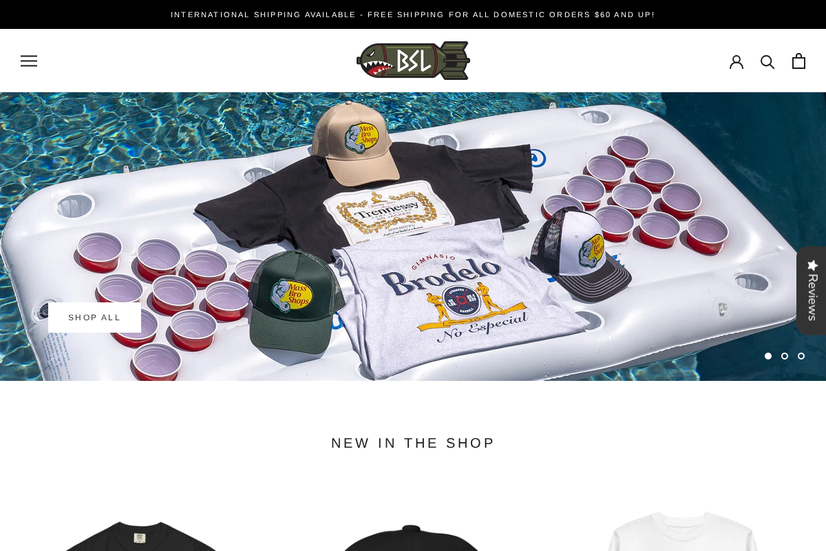DomMerch homepage screenshot