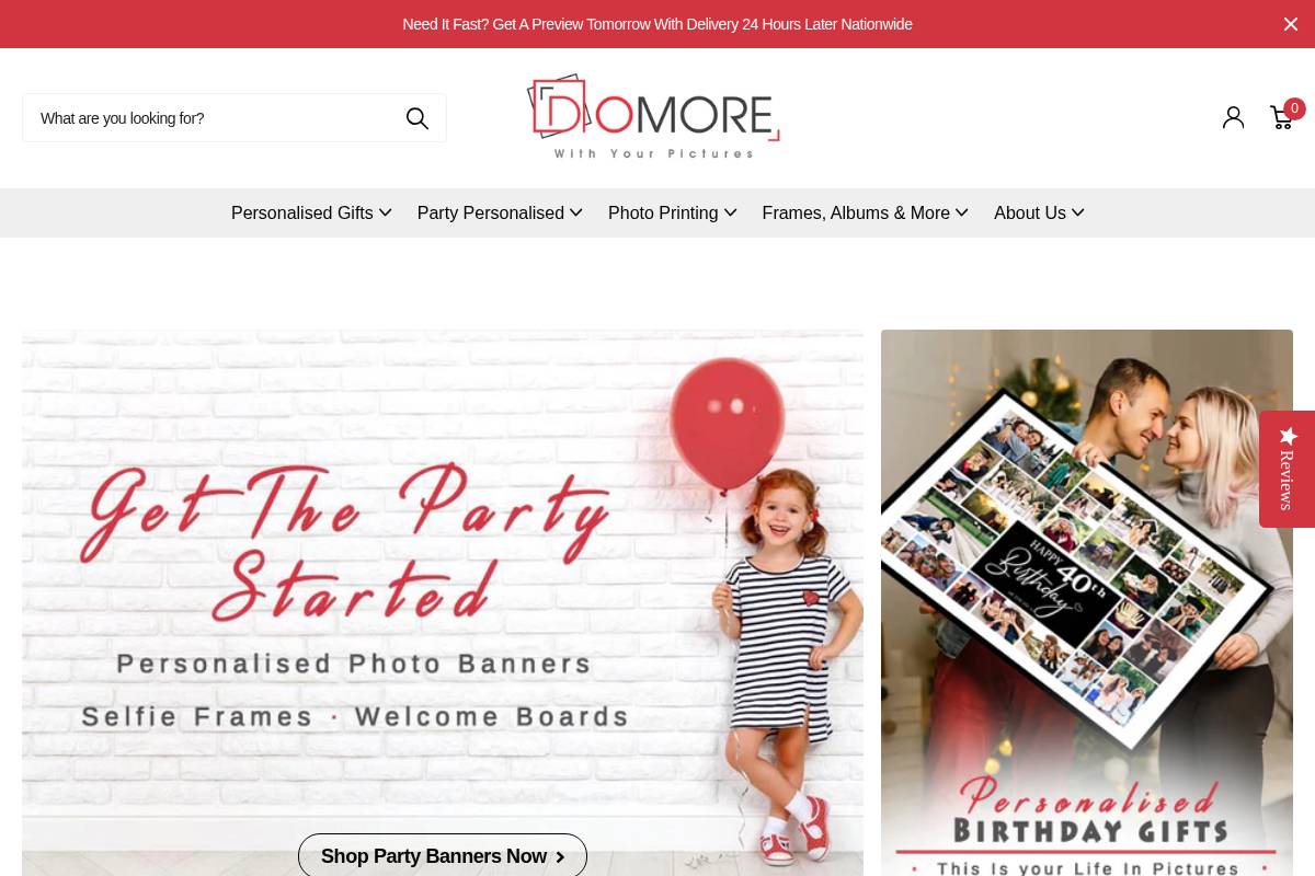 Domore homepage screenshot