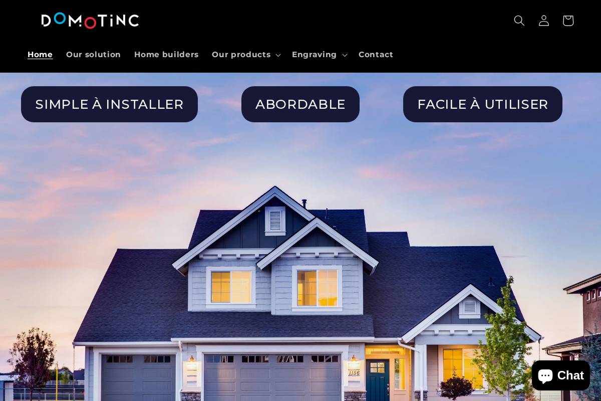 domotinc.com homepage screenshot