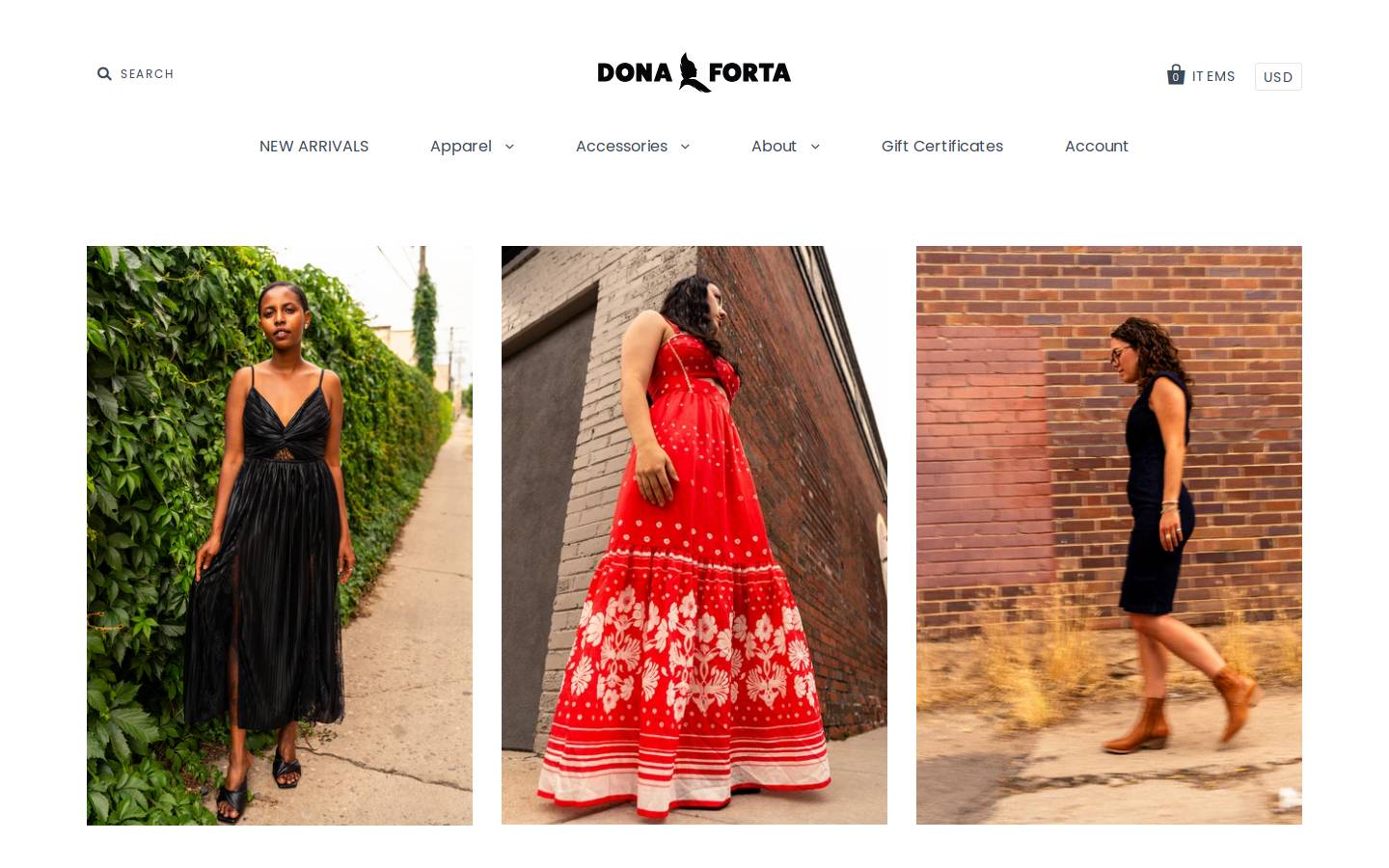 donaforta.com homepage screenshot