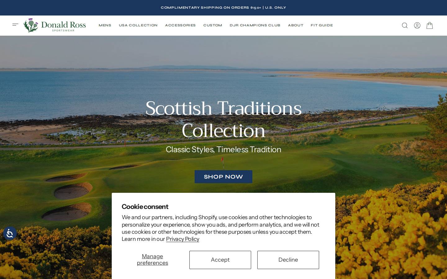 donaldross.com homepage screenshot