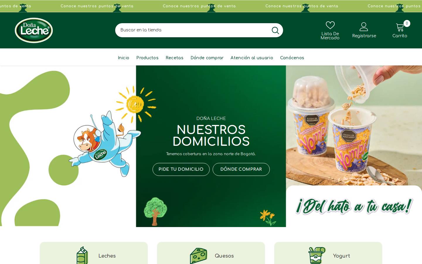 donaleche.com homepage screenshot