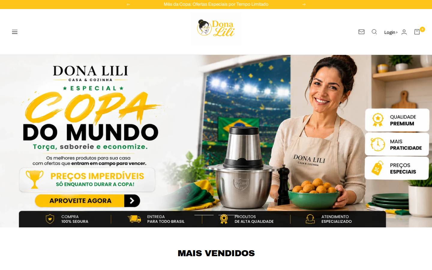 donalili.com.br homepage screenshot