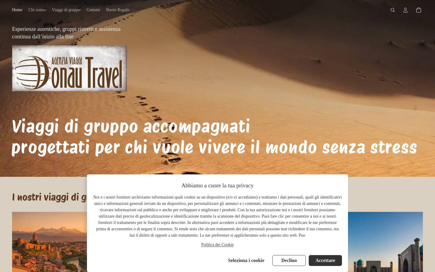 donautravel.com homepage screenshot