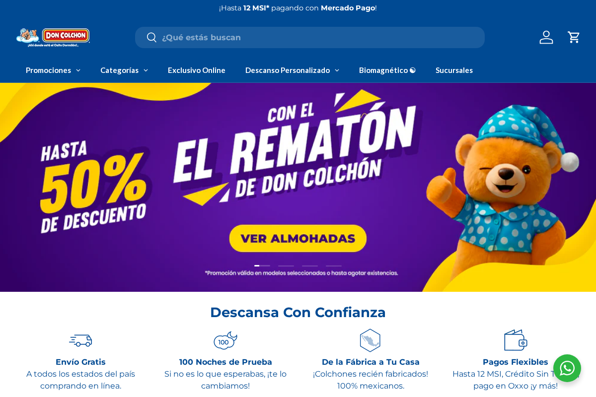 Don Colchon homepage screenshot