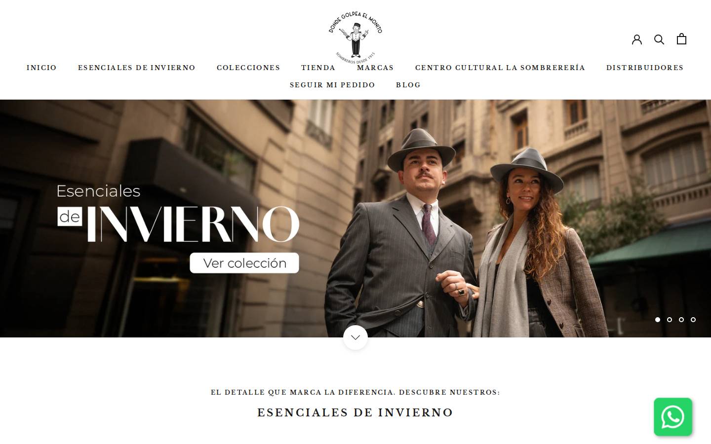 Dondegolpeaelmonito homepage screenshot