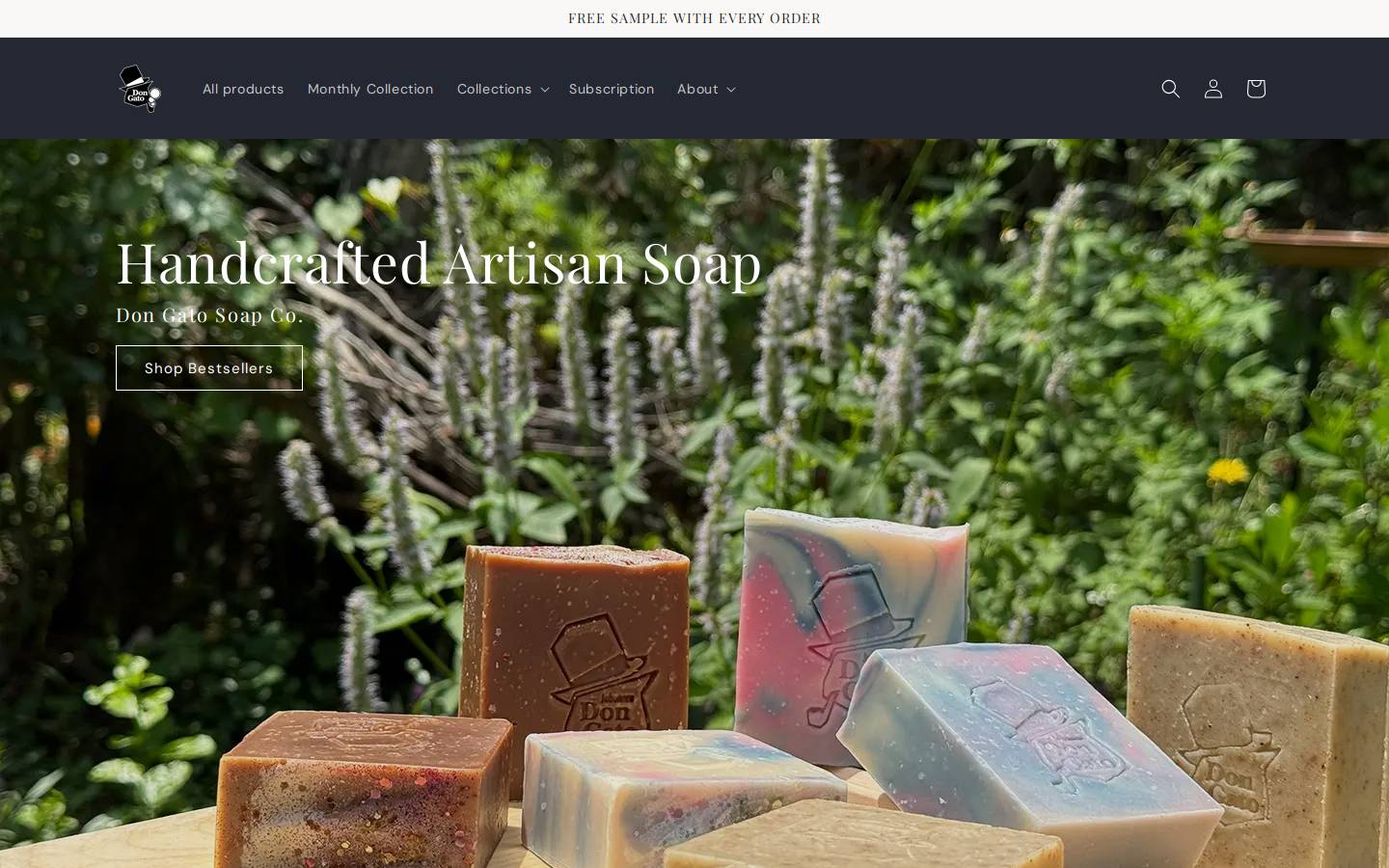 dongatosoapco.com homepage screenshot