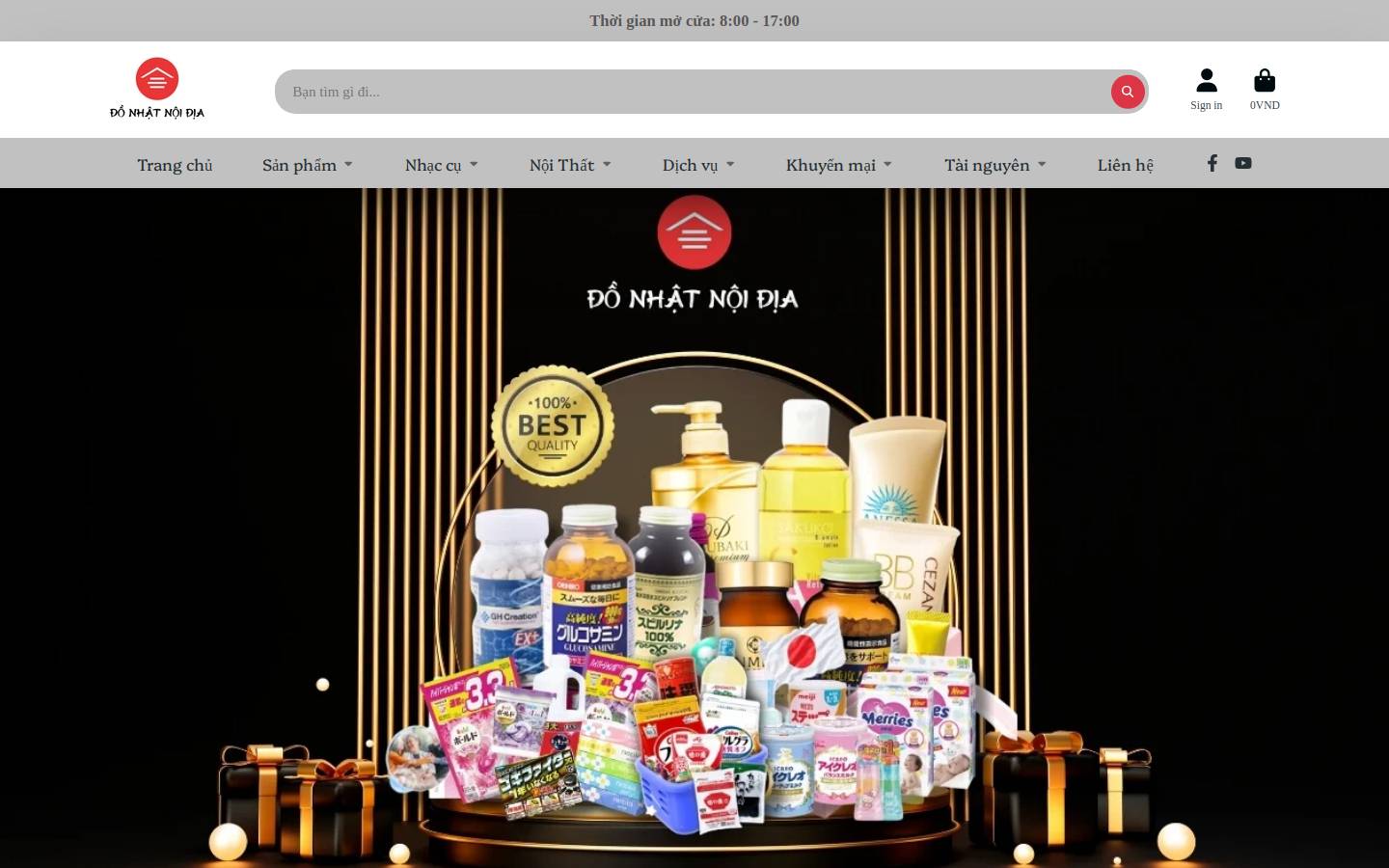 donhatnoidia.com homepage screenshot