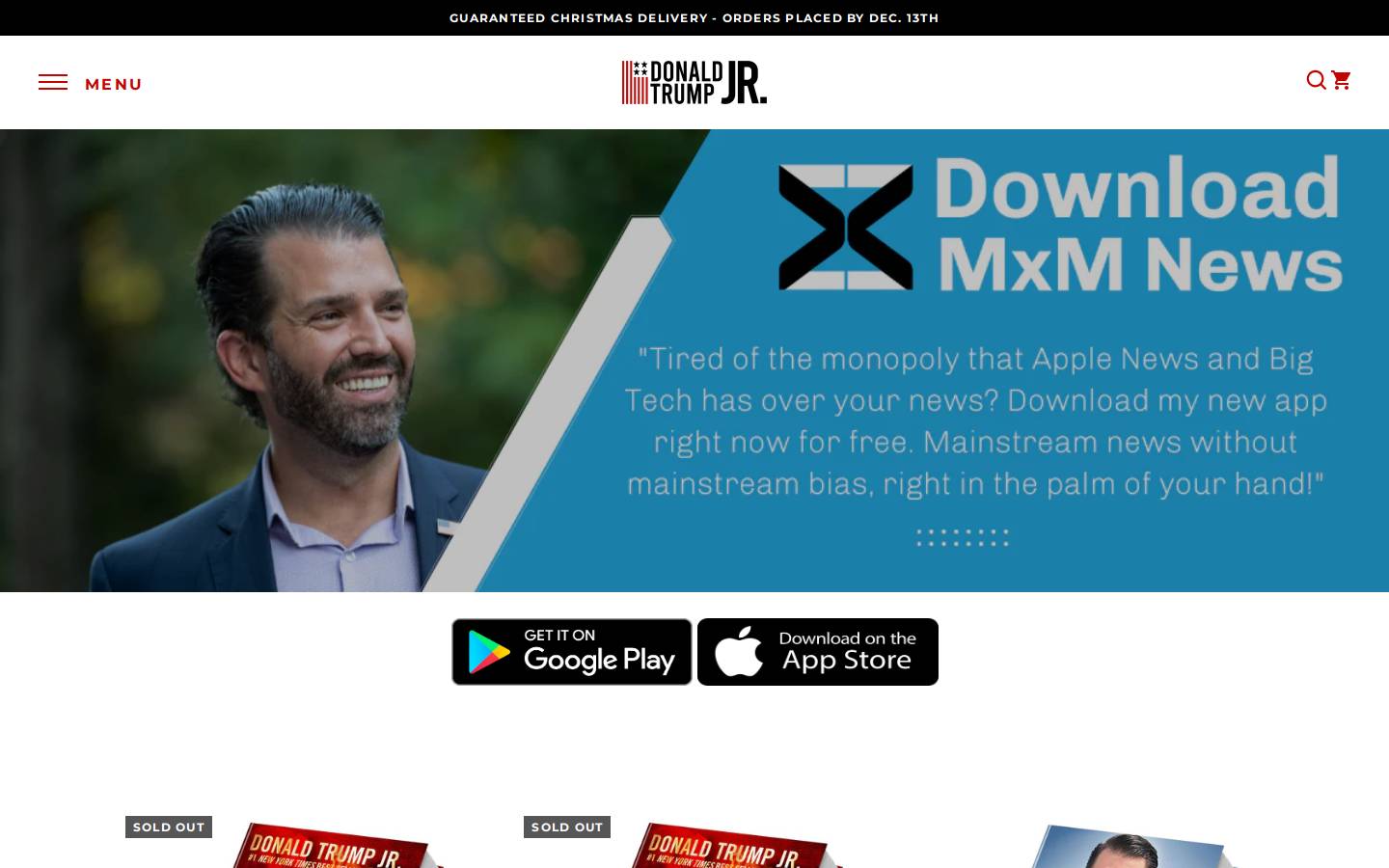 donjr.com homepage screenshot