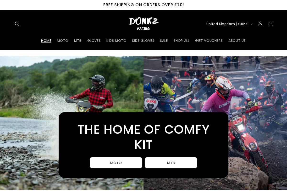 donkzracing.com homepage screenshot