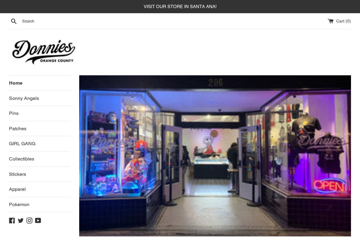 donniesoc.com homepage screenshot