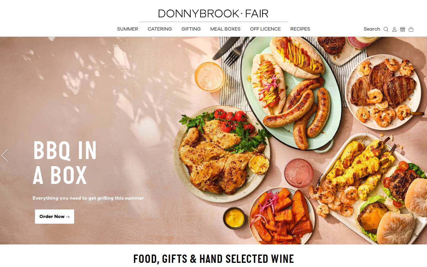 donnybrookfair.ie homepage screenshot
