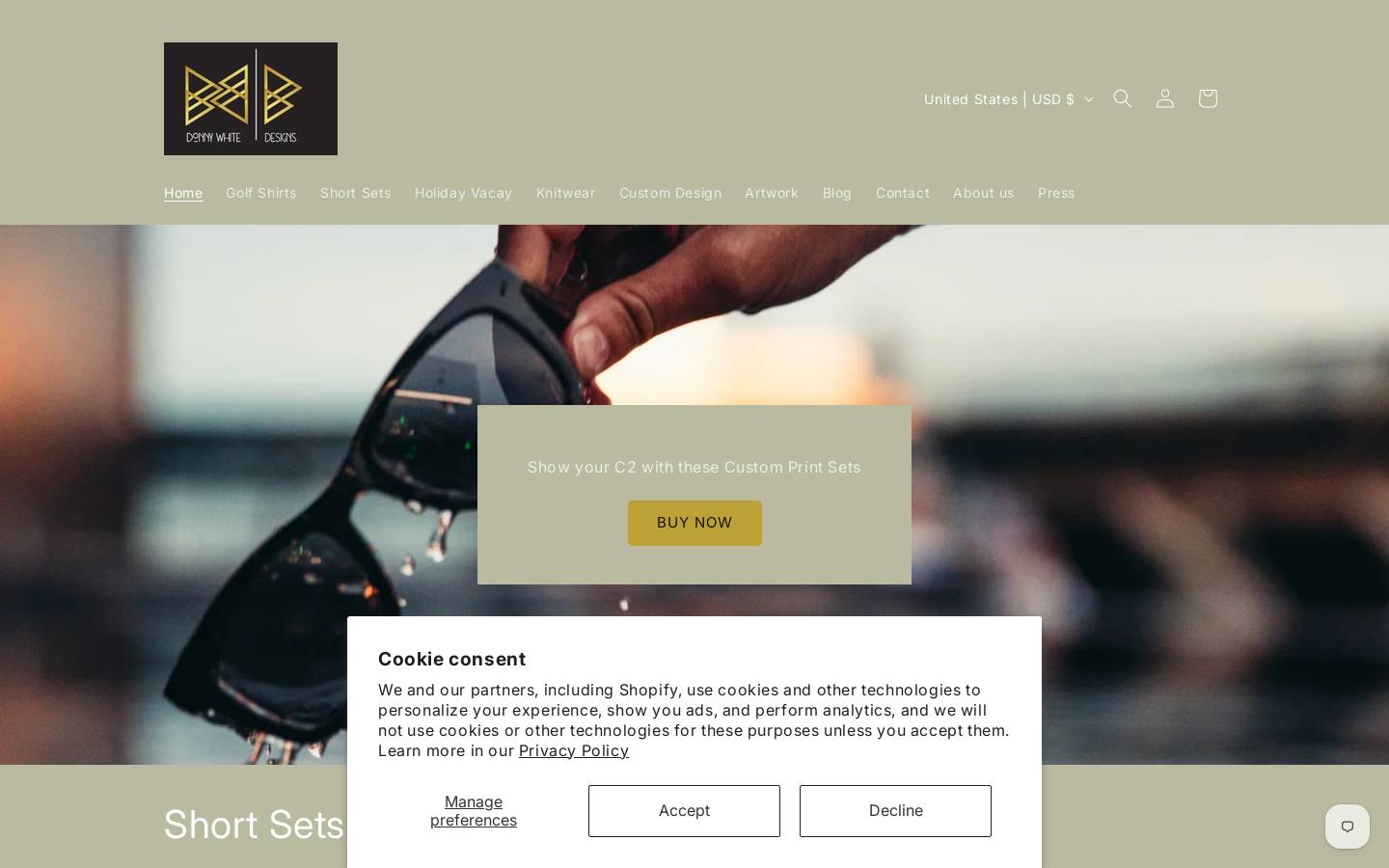 donnywhitedesigns.com homepage screenshot