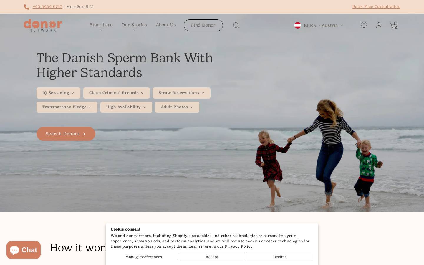 donor-network.com homepage screenshot