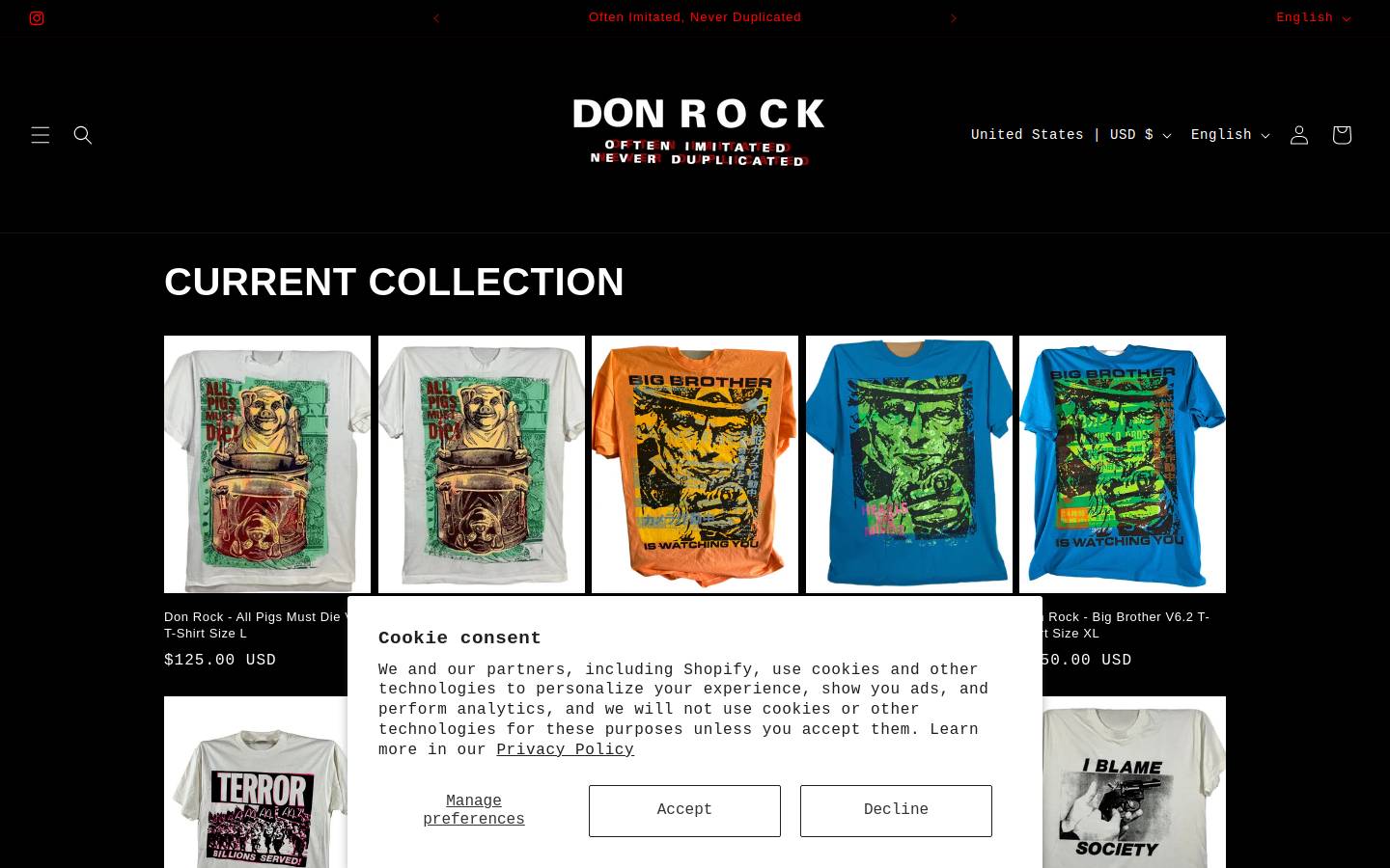 donrock666.com homepage screenshot