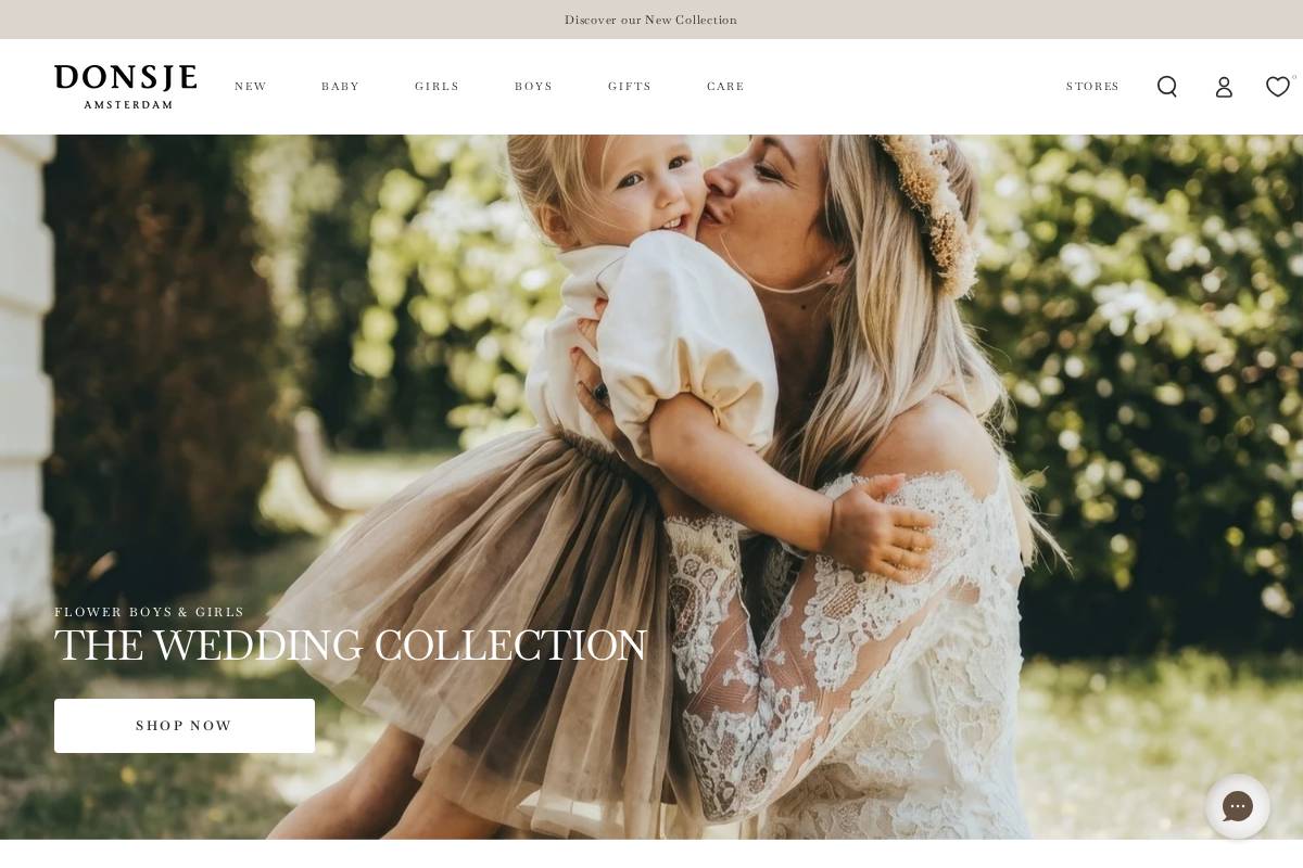 Donsje Amsterdam homepage screenshot