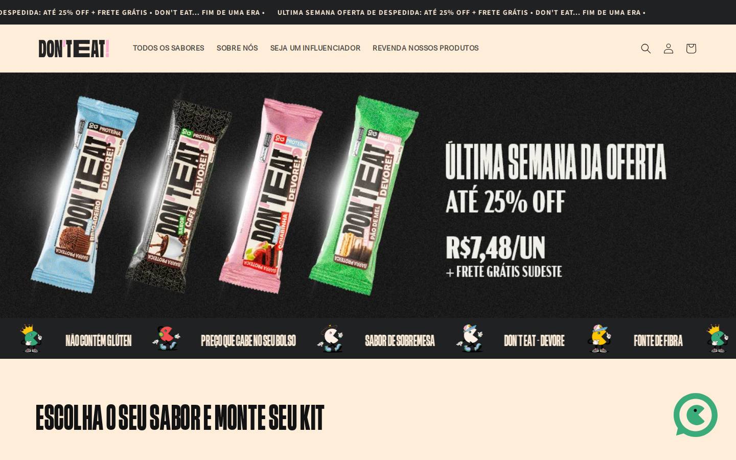 donteat.com.br homepage screenshot