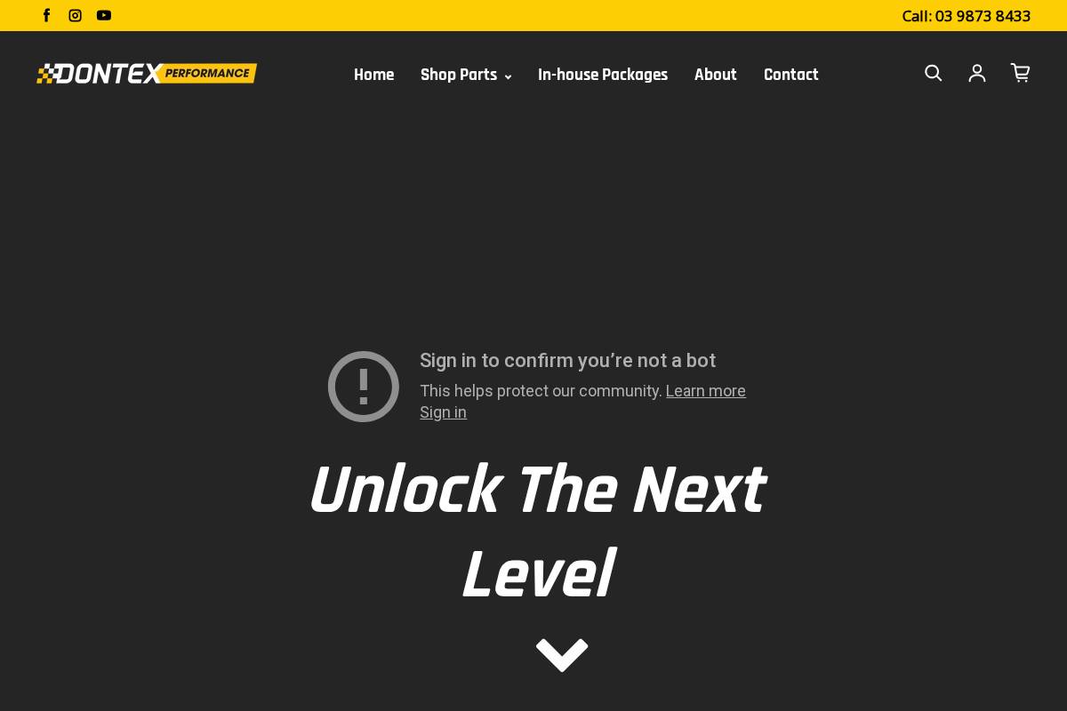 dontexperformance.com homepage screenshot