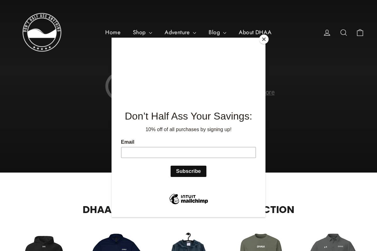 donthalfassanything.com homepage screenshot