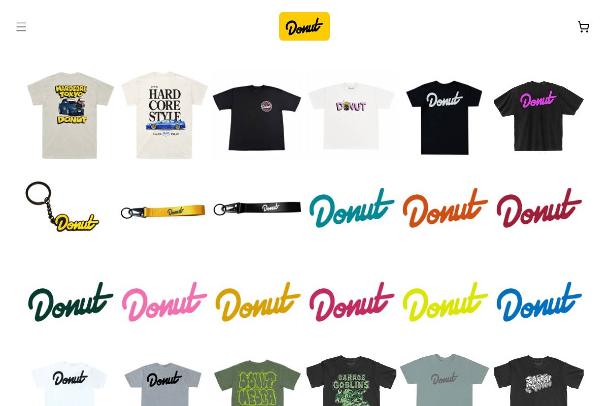 Donut homepage screenshot