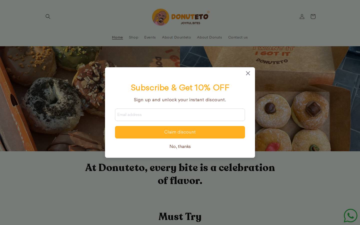 donuteto.com homepage screenshot