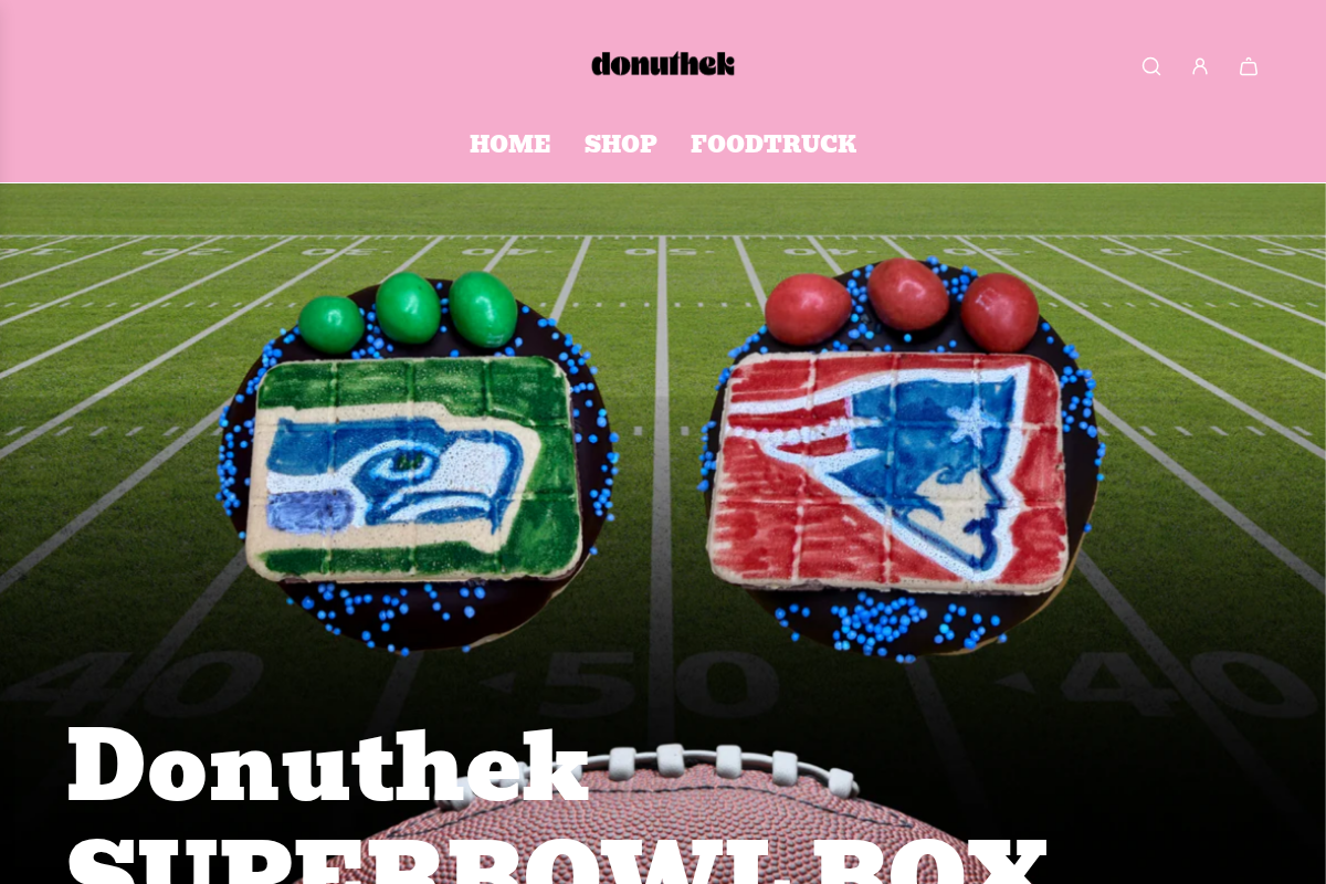 Donuthek homepage screenshot