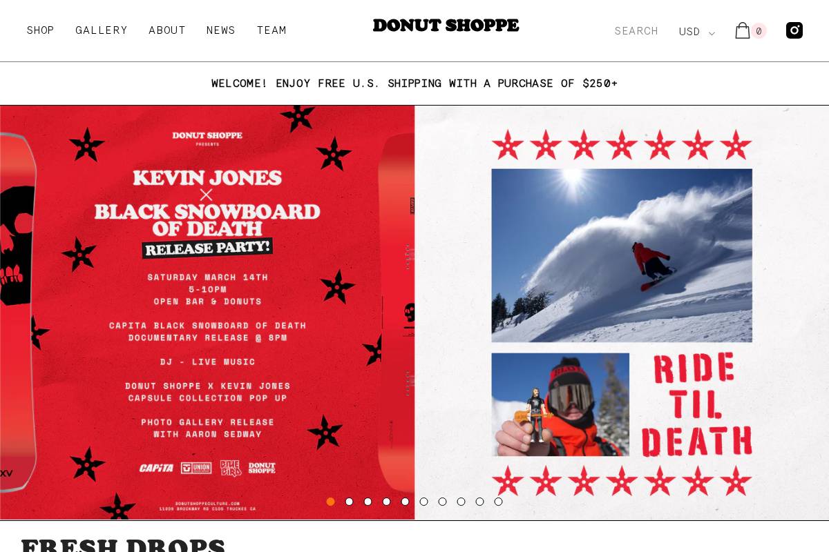 donutshoppeculture.com homepage screenshot