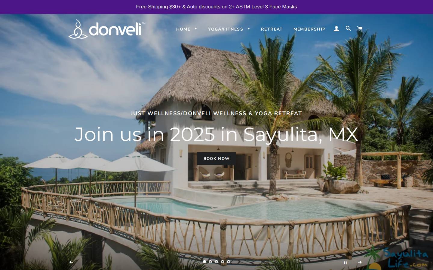 donveli.com homepage screenshot