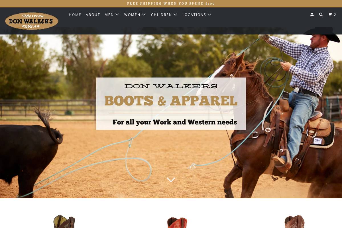 donwalkers.com homepage screenshot