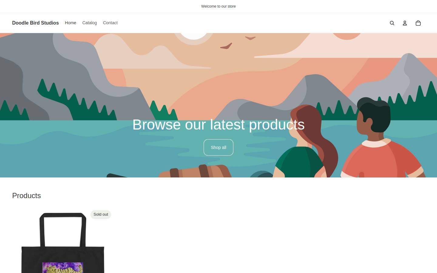 doodlebirdstudios.com homepage screenshot