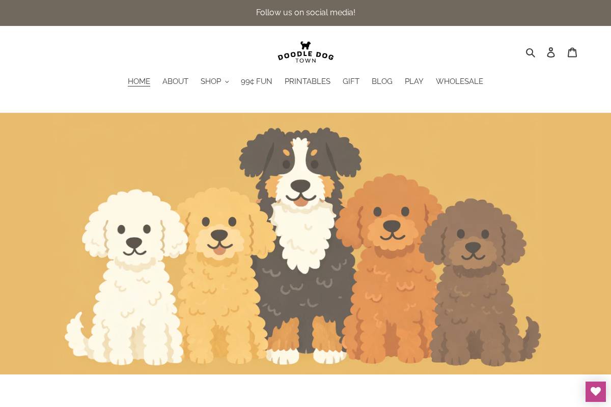 doodledogtown.com homepage screenshot