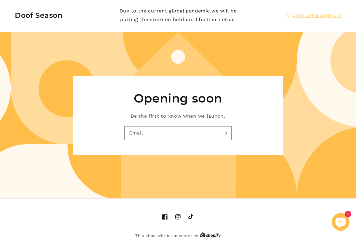 Doof Season homepage screenshot