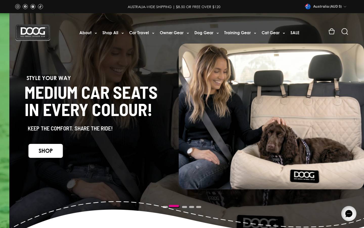 doog.com.au homepage screenshot